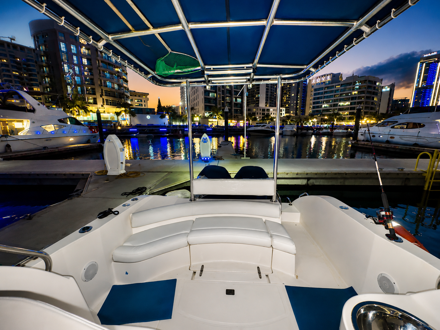 Vitamin C 34ft Yacht Rental Dubai | Fishing Trips & Private Gatherings for 10 Guests