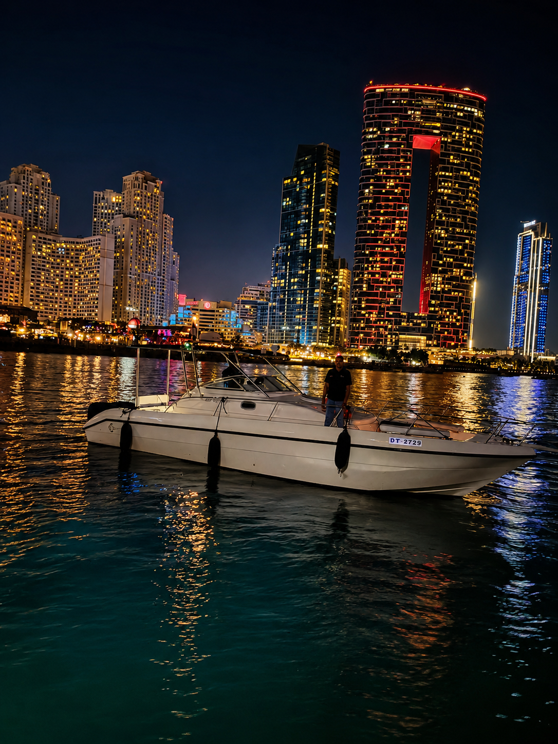 Vitamin C 34ft Yacht Rental Dubai | Fishing Trips & Private Gatherings for 10 Guests