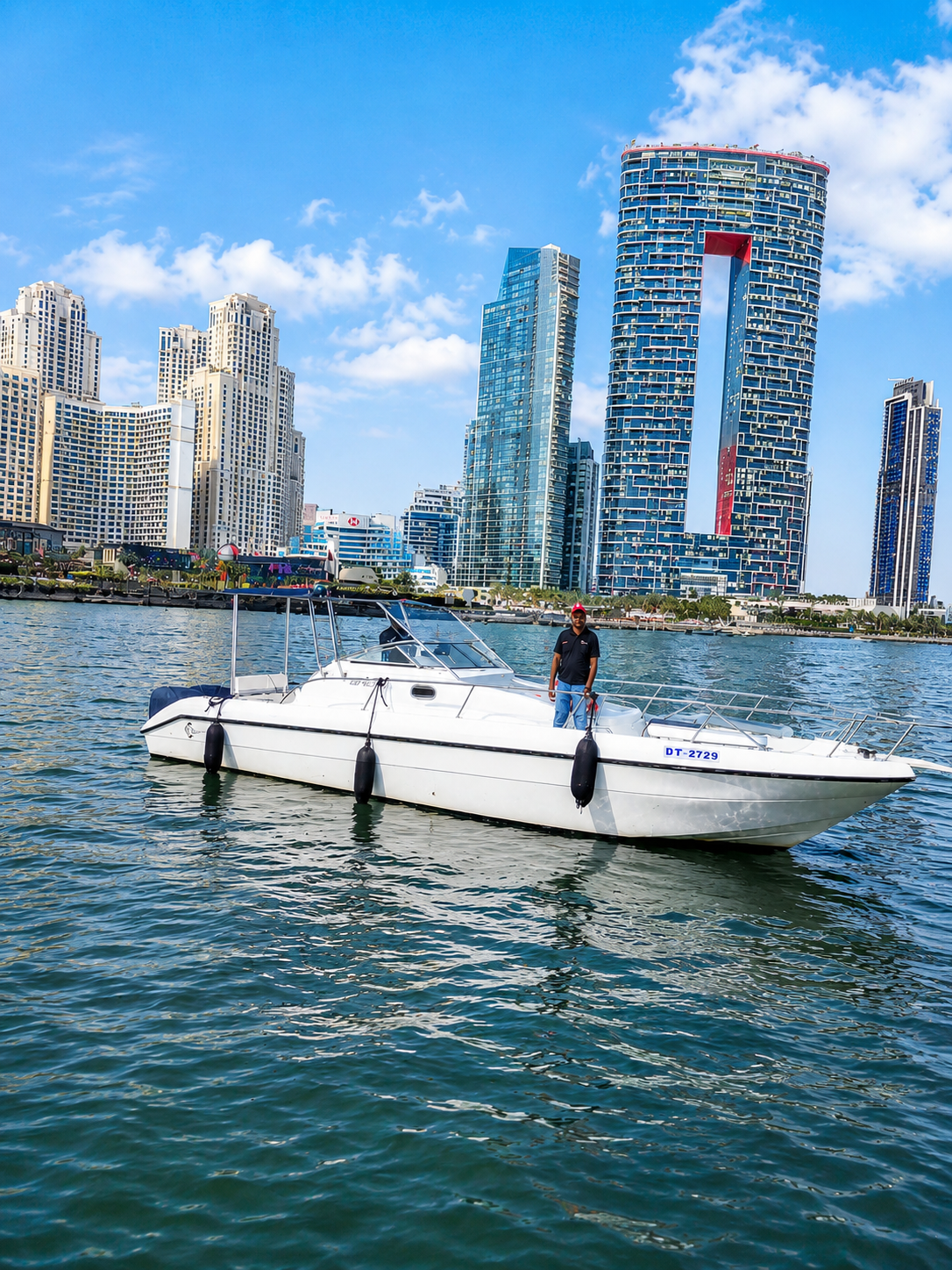 Vitamin C 34ft Yacht Rental Dubai | Fishing Trips & Private Gatherings for 10 Guests